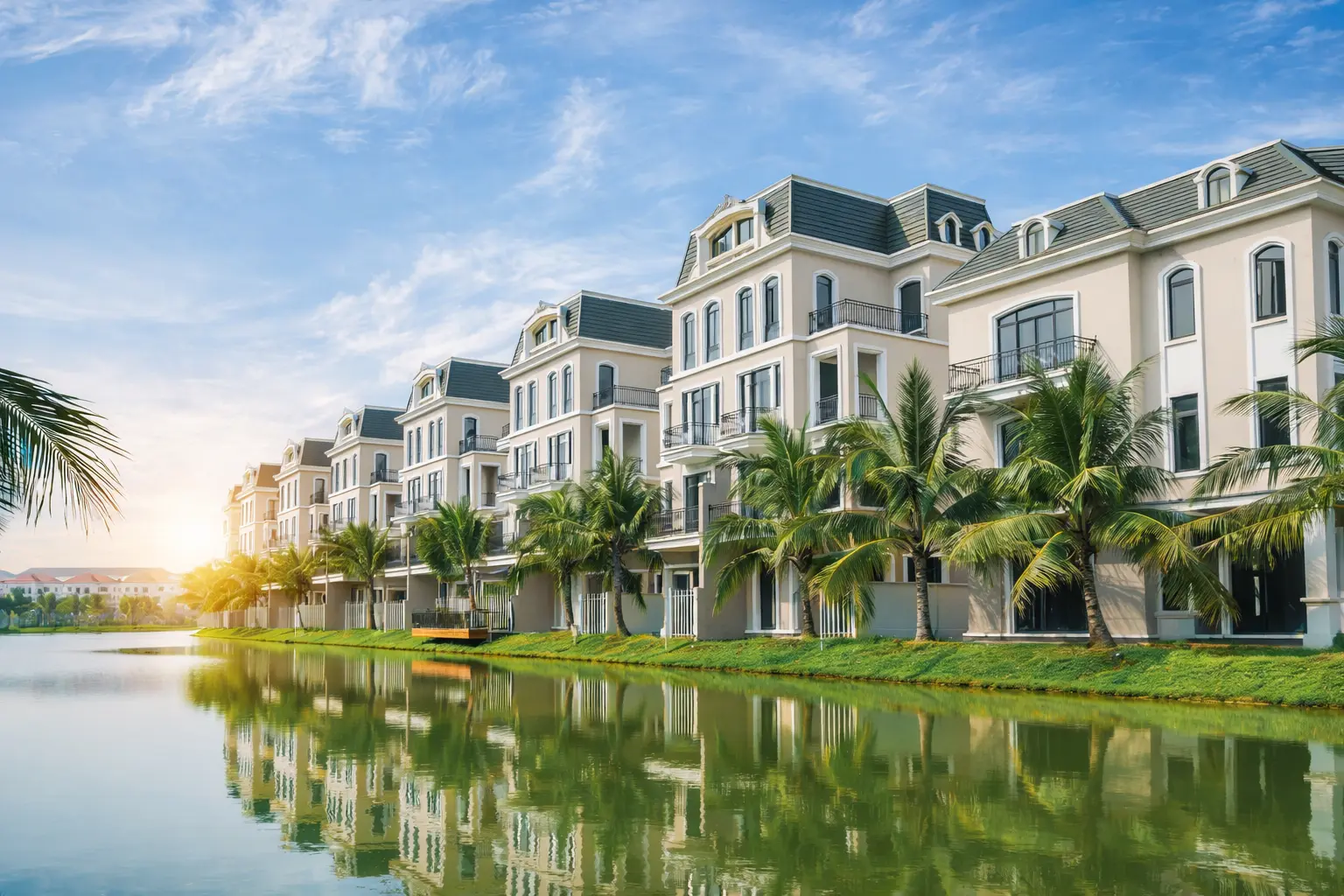 Biệt Thự Ngọc Trai Vinhomes Ocean Park 2 nhìn từ trên cao